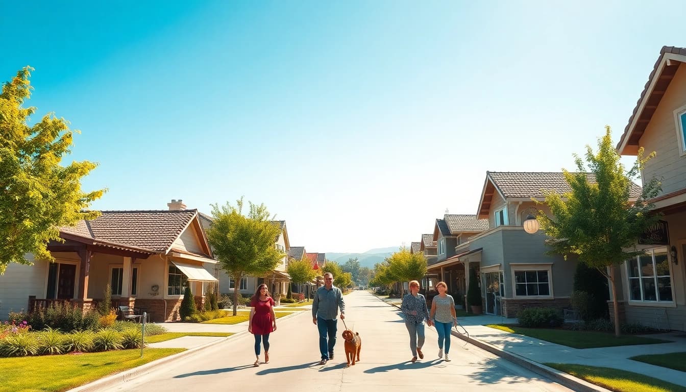 Experience the vibrant community scene in Clarksburg ca through a lively street view.