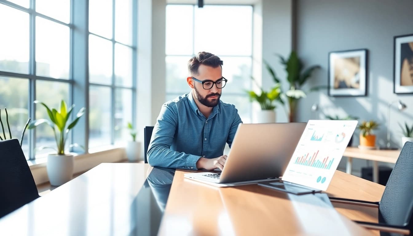 Maximize visibility through Search Engine Optimization Clearwater strategies in a professional office.