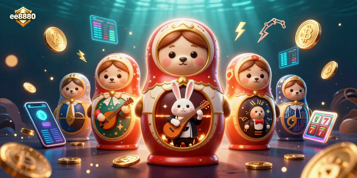 Engage in thrilling gaming adventures at ee8880 with vibrant casino elements and charming characters.